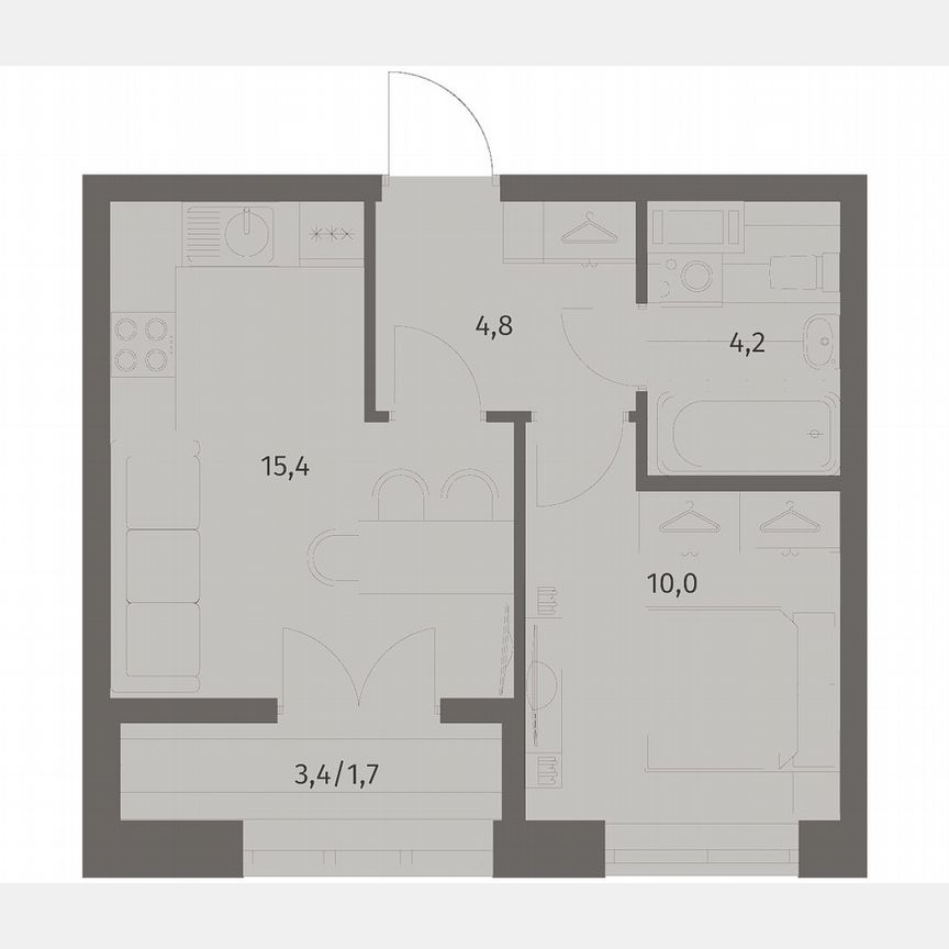 1-к. квартира, 36,2 м², 7/11 эт.