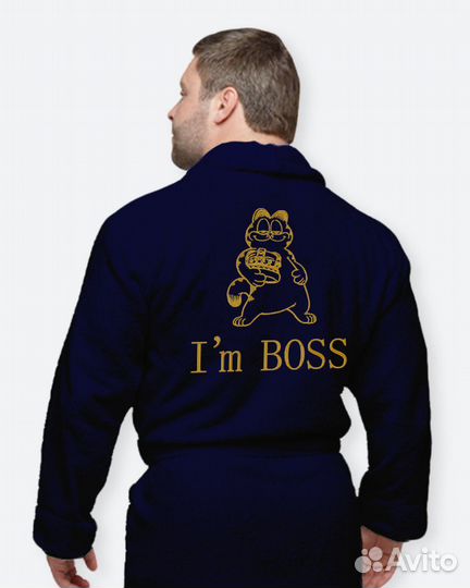 Махровый халат с именной вышивкой на заказ