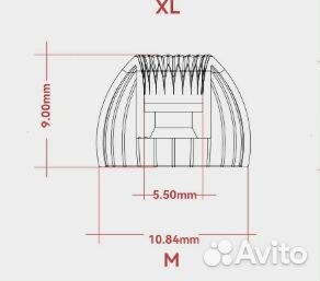 Накладки Moondrop размер M