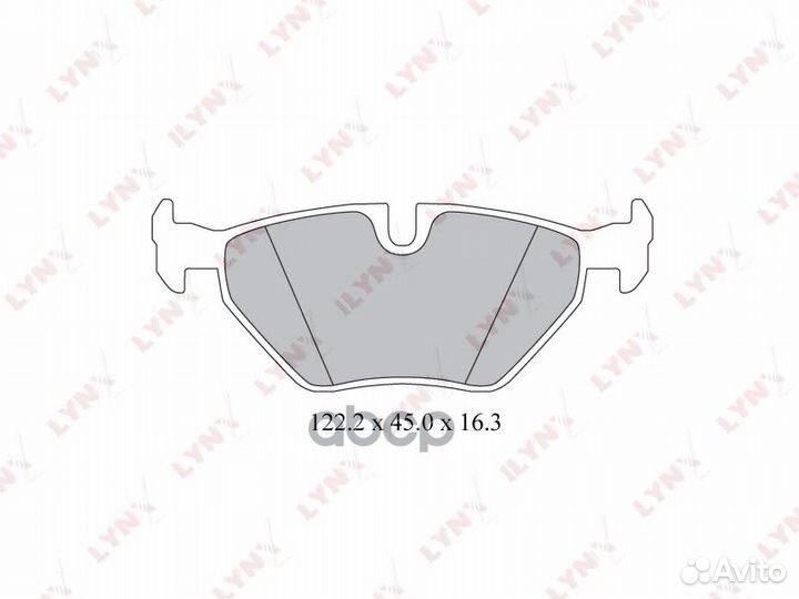 Колодки тормозные дисковые зад BMW 5 (E39)