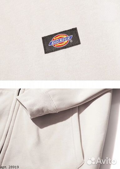 Худи Dickies светлое с логотипом