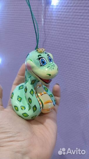 Елочная игрушка змея