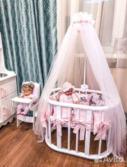 Кроватка люлька для кукол