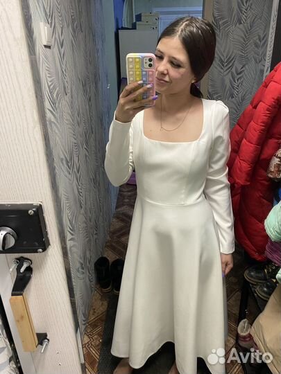 Вечернее белое платье