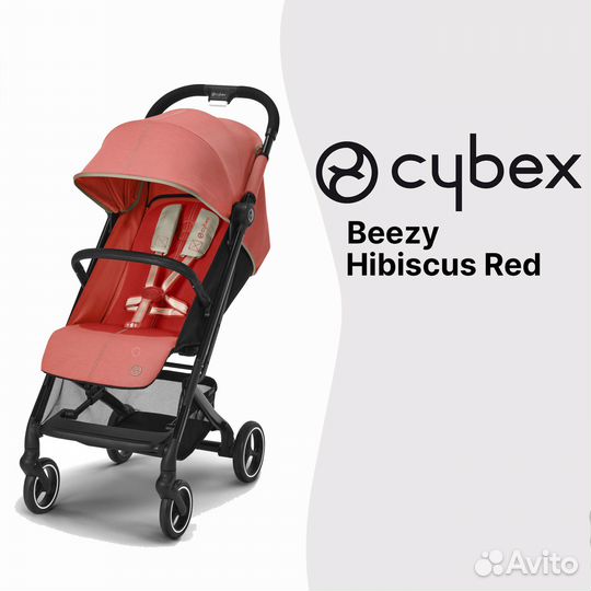 Прогулочная коляска Cybex Beezy Hibiscus Red