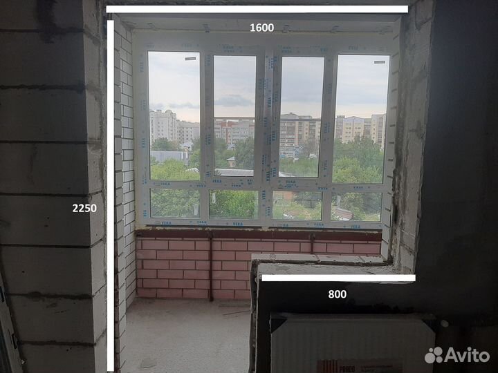 Дверь с окном/Балконный блок