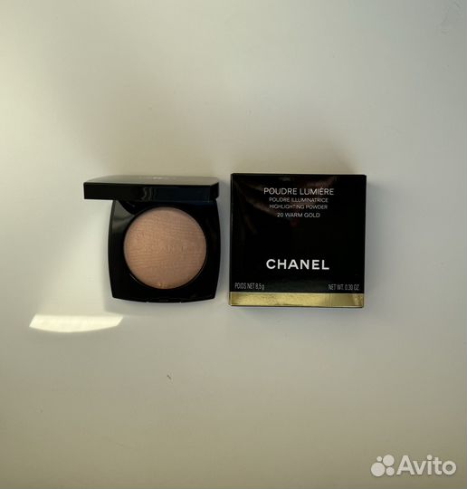 Chanel пудра хайлайтер 20 warm gold 2023