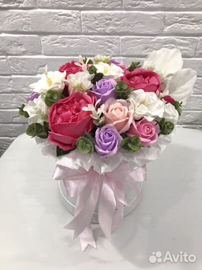 Неувядающий букет из мыльных цветов