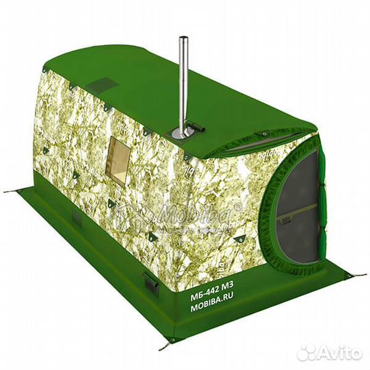 Двухслойная палатка баня. Мобиба мб-442 4,4х2,2м