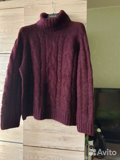 Свитер оверсайз бордо 48/52