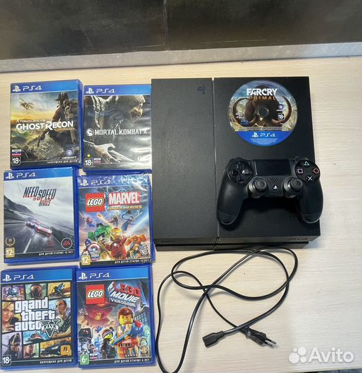 Игровая приставка ps4 с играми