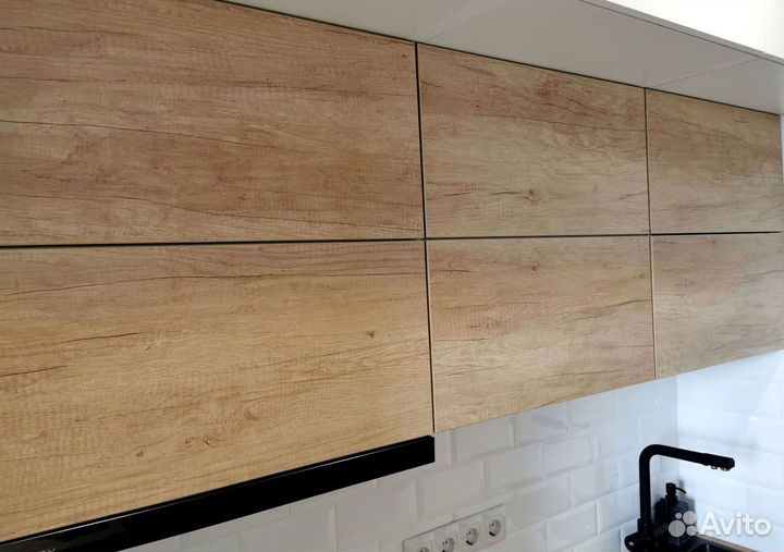 Прямая кухня с мдф фасадами