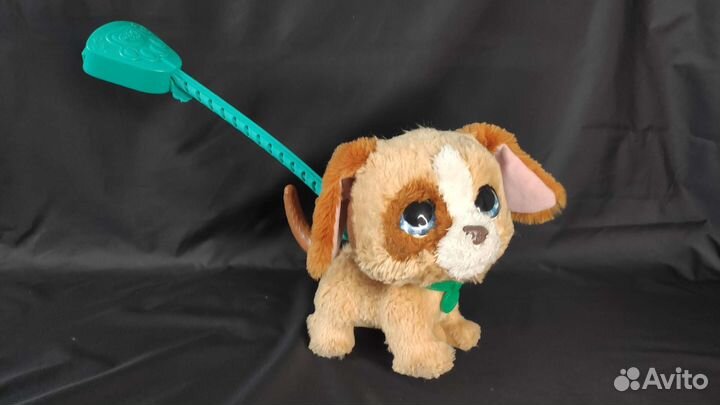 Милая говорящая игрушка собачка с поводком