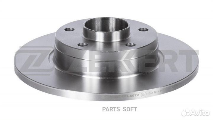 Диск торм. задн. Nissan Primastar (X83) 02- Opel Vivaro A 01- Renault Trafic II 01- zekkert BS6072