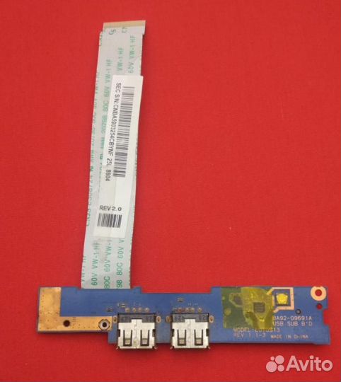 Плата включения+USB+Cardreader для ноутбука Samsun