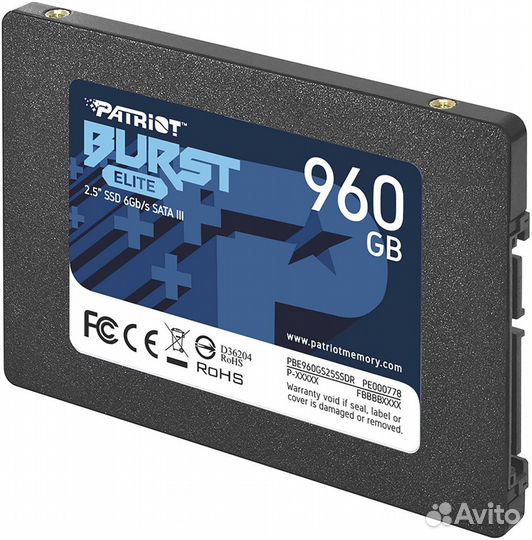 Твердотельный накопитель (SSD) Patriot PBE960GS25ssdr