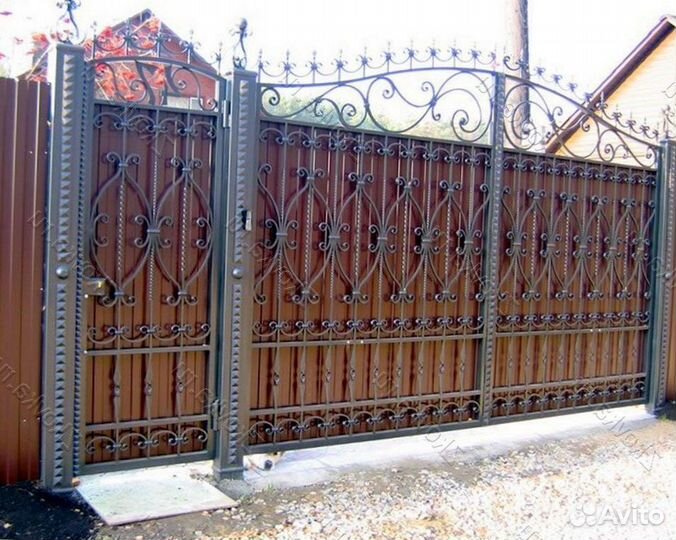 Кованные распашные ворота с гарантией