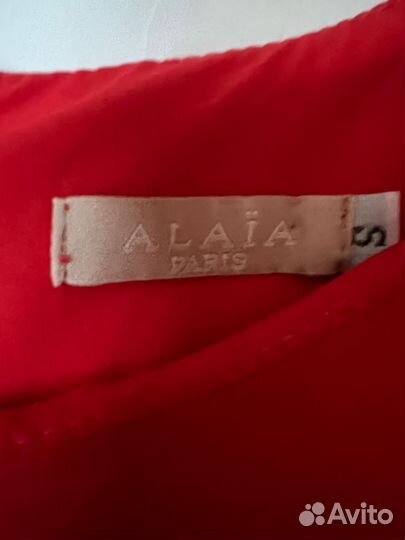 Платье красное Alaia 40-42 размер