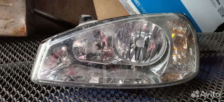 Левая фара и правая противотуманка лада калина 1