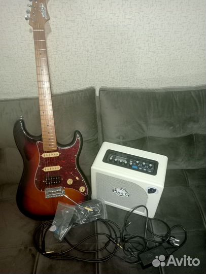 Электрогитара JET JS-400 SB+Моделирующий комб DH02