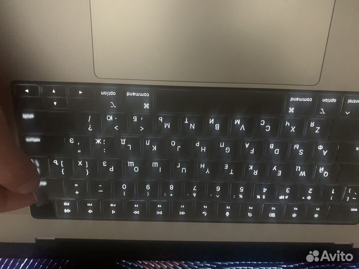 Накладка на клавиатуру Macbook (прозрачная/ black)