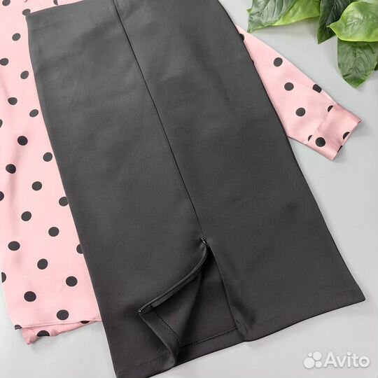 Юбка женская H&M плотный трикотаж 44