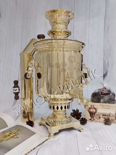 Самовар на дровах. Медалист Н.И. Баташева.Оригинал