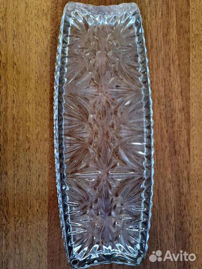 Селедочница стекло СССР / блюдо