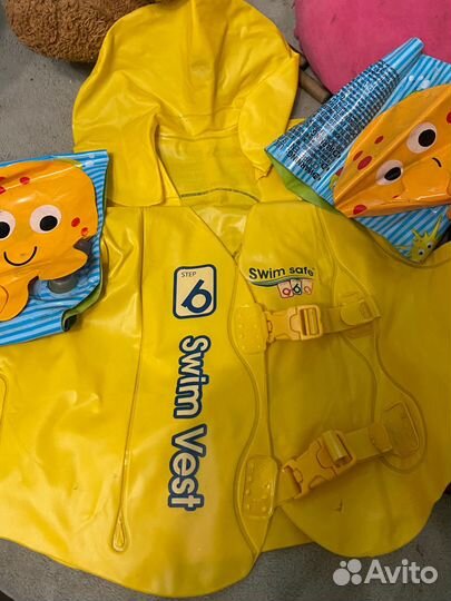 Детские жилет и нарукавники для плавания