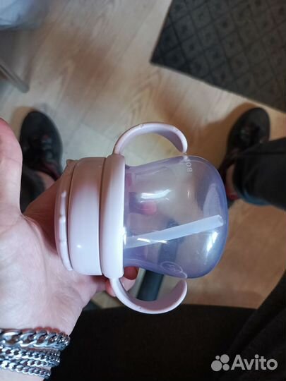 Бутылочка с трубочкой для детей