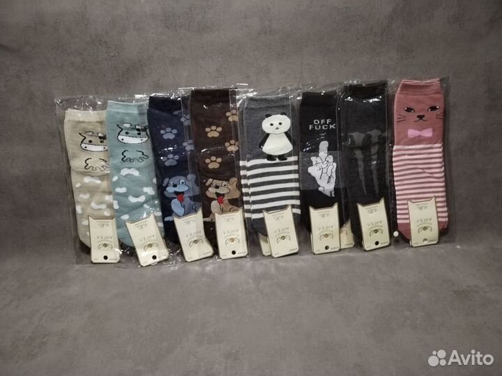 Носки женские с принтом 10 пар