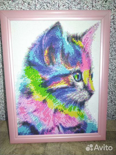 Алмазная мозаика готовая работа