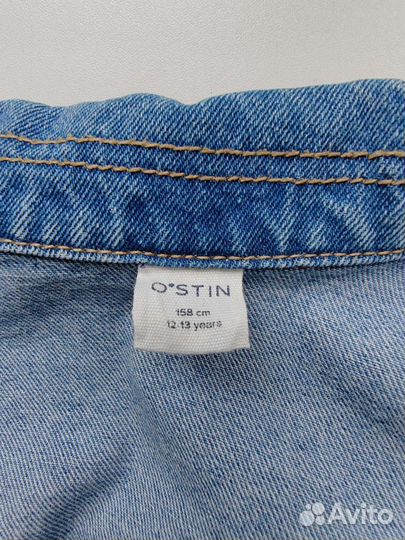 Джинсовка с пайетками ostin для девочки 158