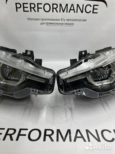 Фары BMW F30 Ф30 рестайлинг LED Black