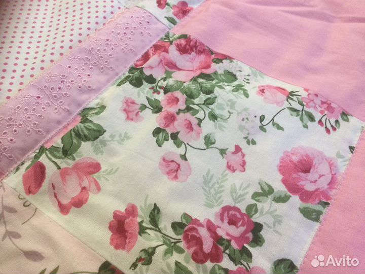 Одеяло лоскутное, наволочки ручная работа