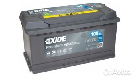 Аккумулятор Exide Premium 12В 100Ач 900А