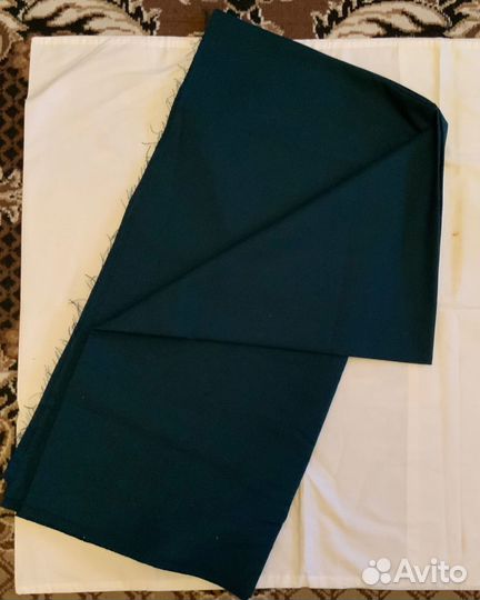 Ткань военная костюмная СССР (цвет морской волны)