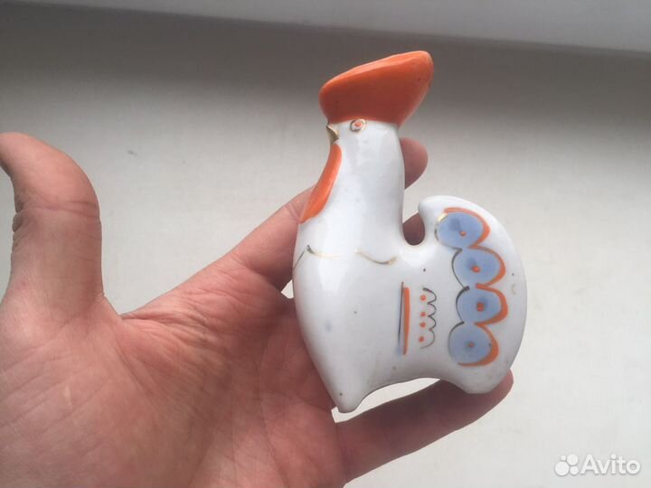 Фарфоровая Солонка «Петух» СССР Петушок