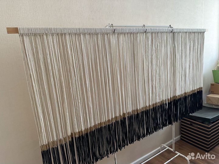 Дизайнерская штора/панно макраме