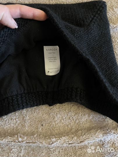 Шапка чепчик с ушками женский