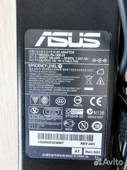 Блок питания для ноутбука asus 19v