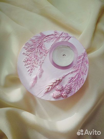 Подсвечник из гипса