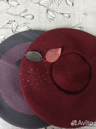 Берет фетровый, трикотажный