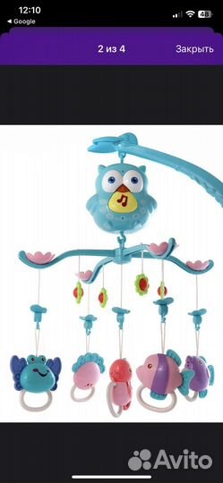 Музыкальный мобиль на кроватку