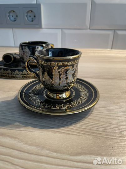 Посуда Греция золото 24к