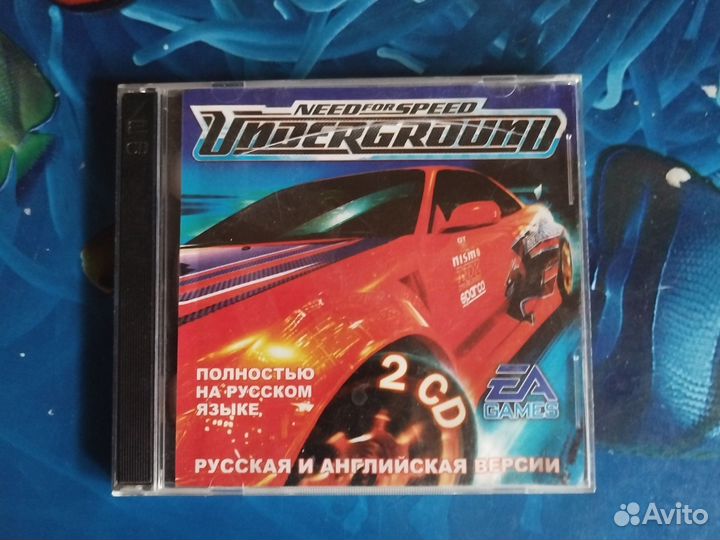 DVD диск игры need for speed underground (1часть)