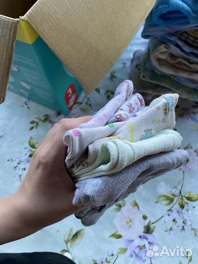 Вещи пакетом для мальчика 56-68 (коробка)