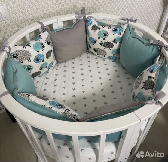 Бортики в детскую кроватку