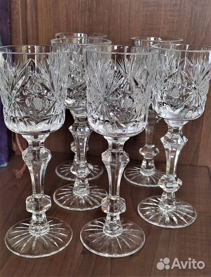 Хрустальные рюмки-кубки СССР 