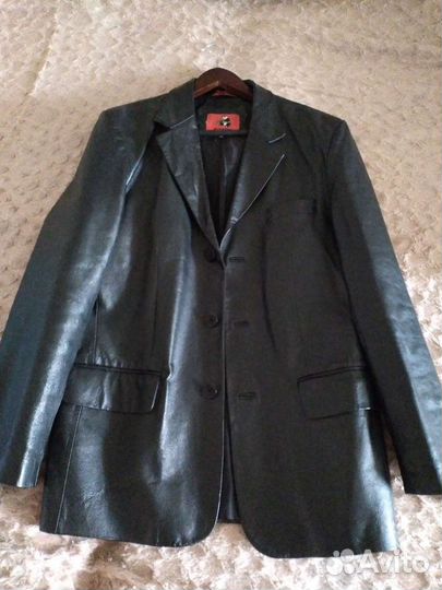 Мужской пиджак из кожи